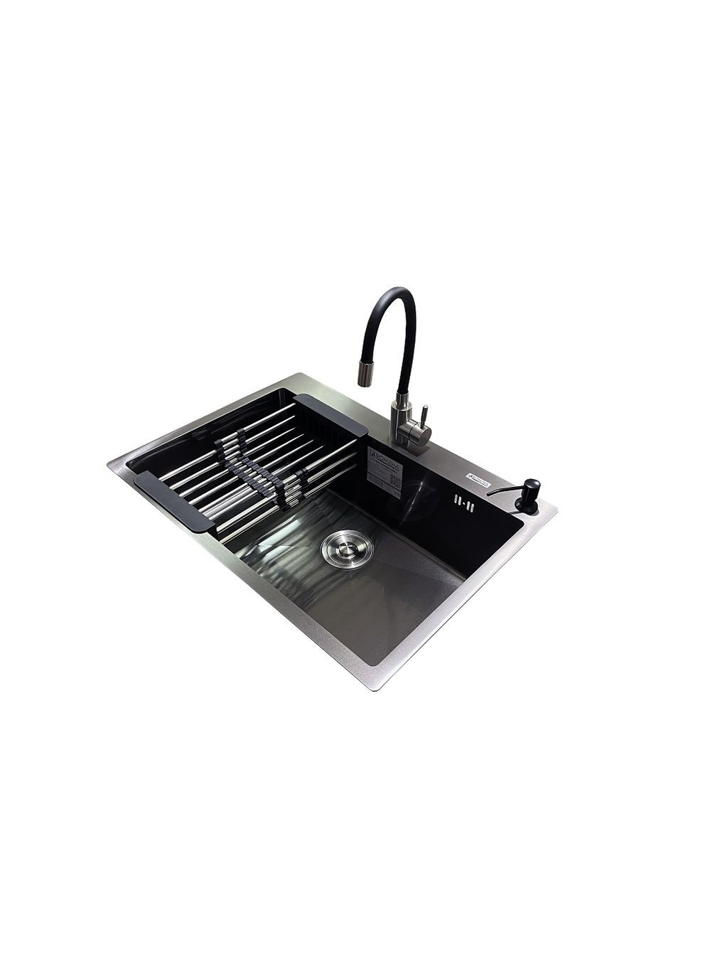 Комплект мийка + змішувач Arta U-650S Max BL (C) Romzha (322245058)