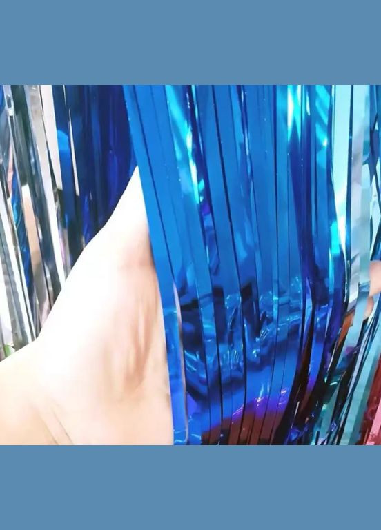 Дождик для фотозоны 3 м на 1 м синий Jannet Дощик (316580295)