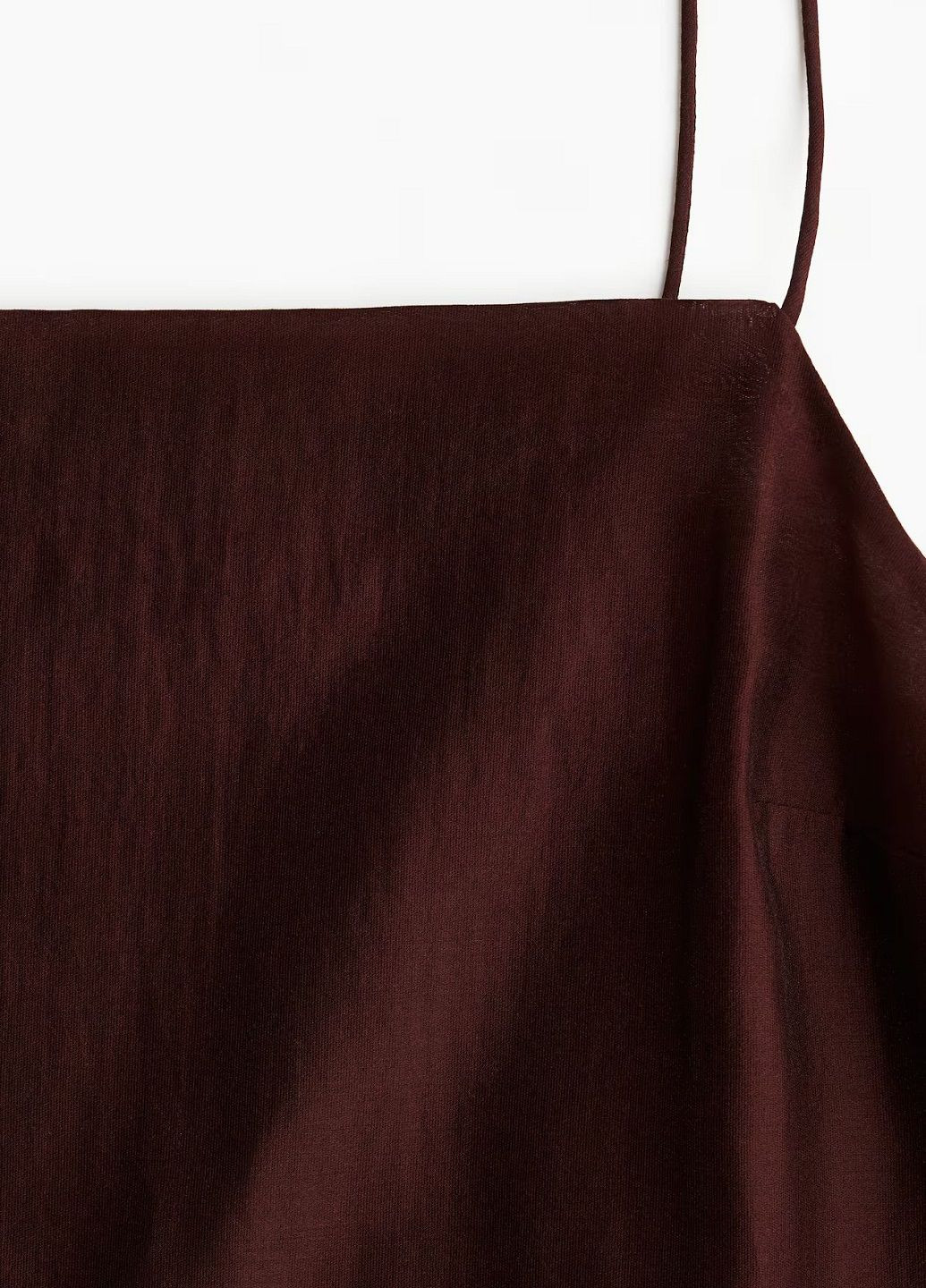 Бордовое кэжуал платье H&M однотонное
