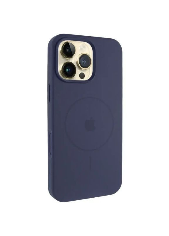 Чехол Silicone Case Full Protective (AA) V2 with MagSafe для Apple iPhone 16 Pro Max (6.9") Темно-синий / Midnight blue Epik (372689469)