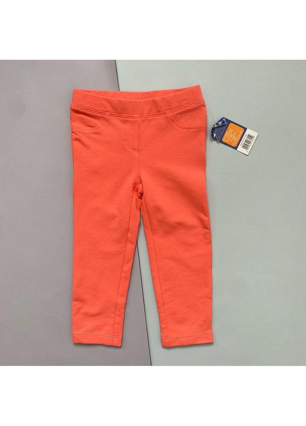 Джегінси легінси лосини дитячі на дівчинку однотонні,морквяні Lupilu (333334063)