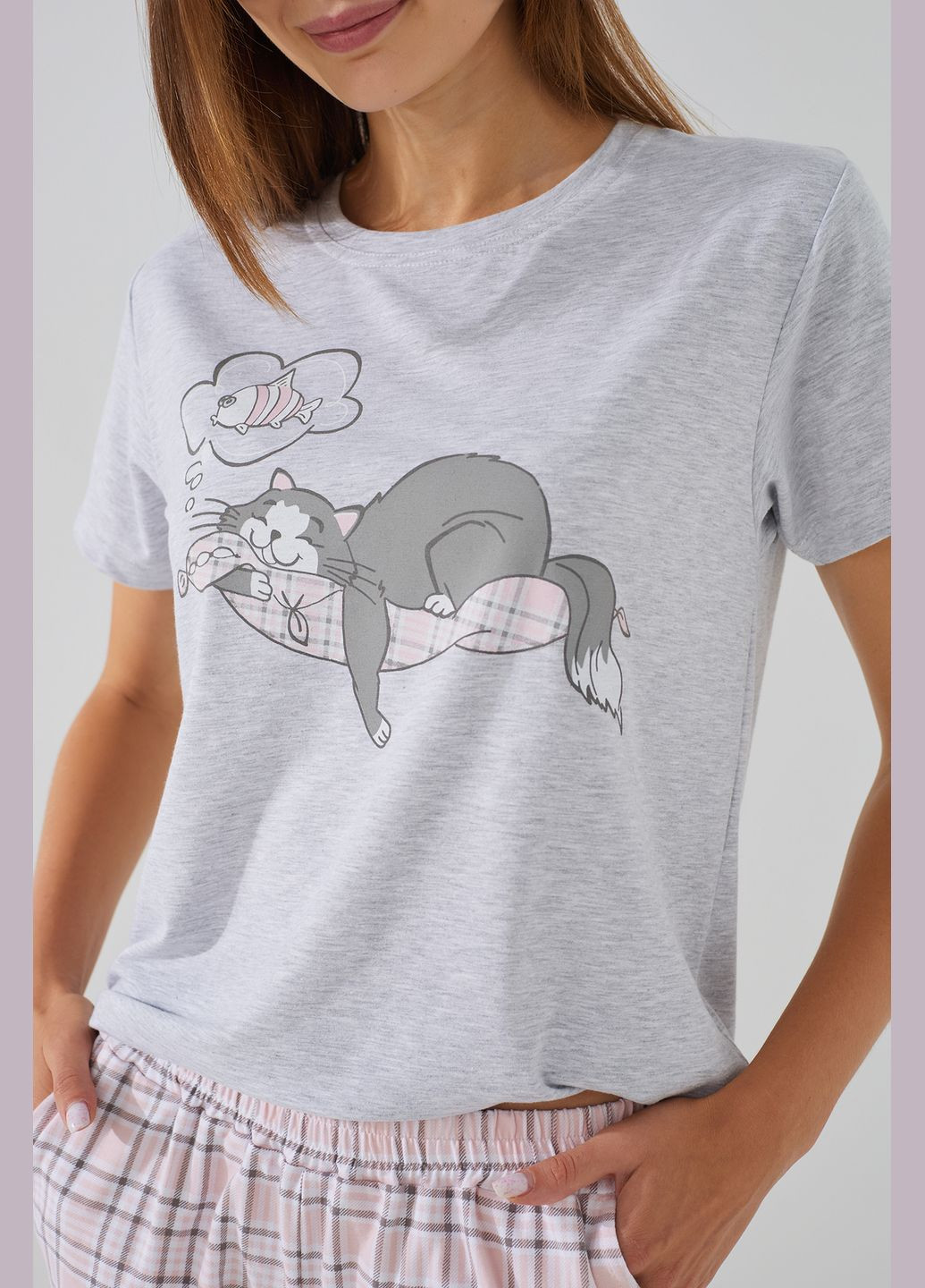 Серая всесезон пижама Ellen