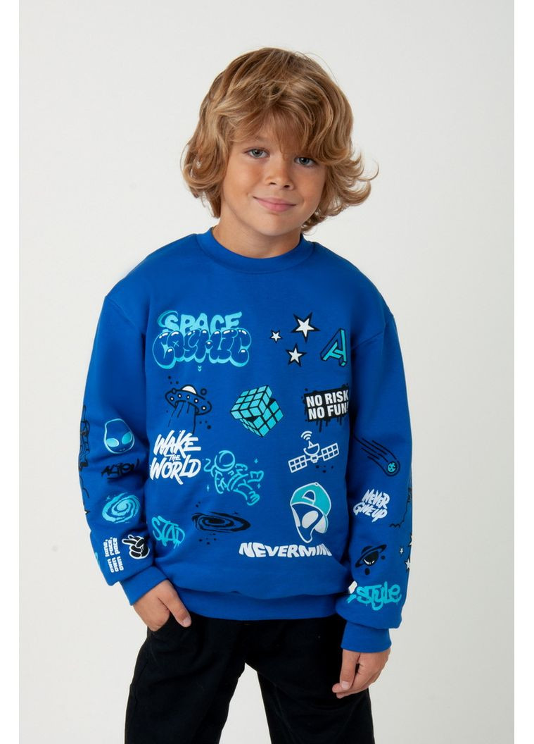 Авекстекс світшот для хлопчиків 04-2807-106нм 98 см собака синій