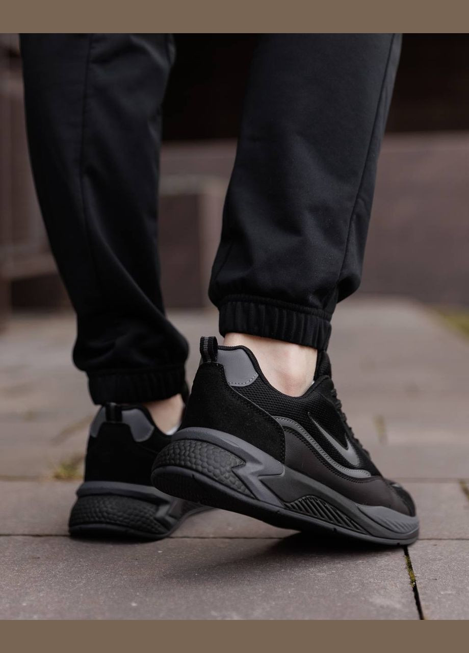 Черные демисезонные кроссовки мужские No Brand