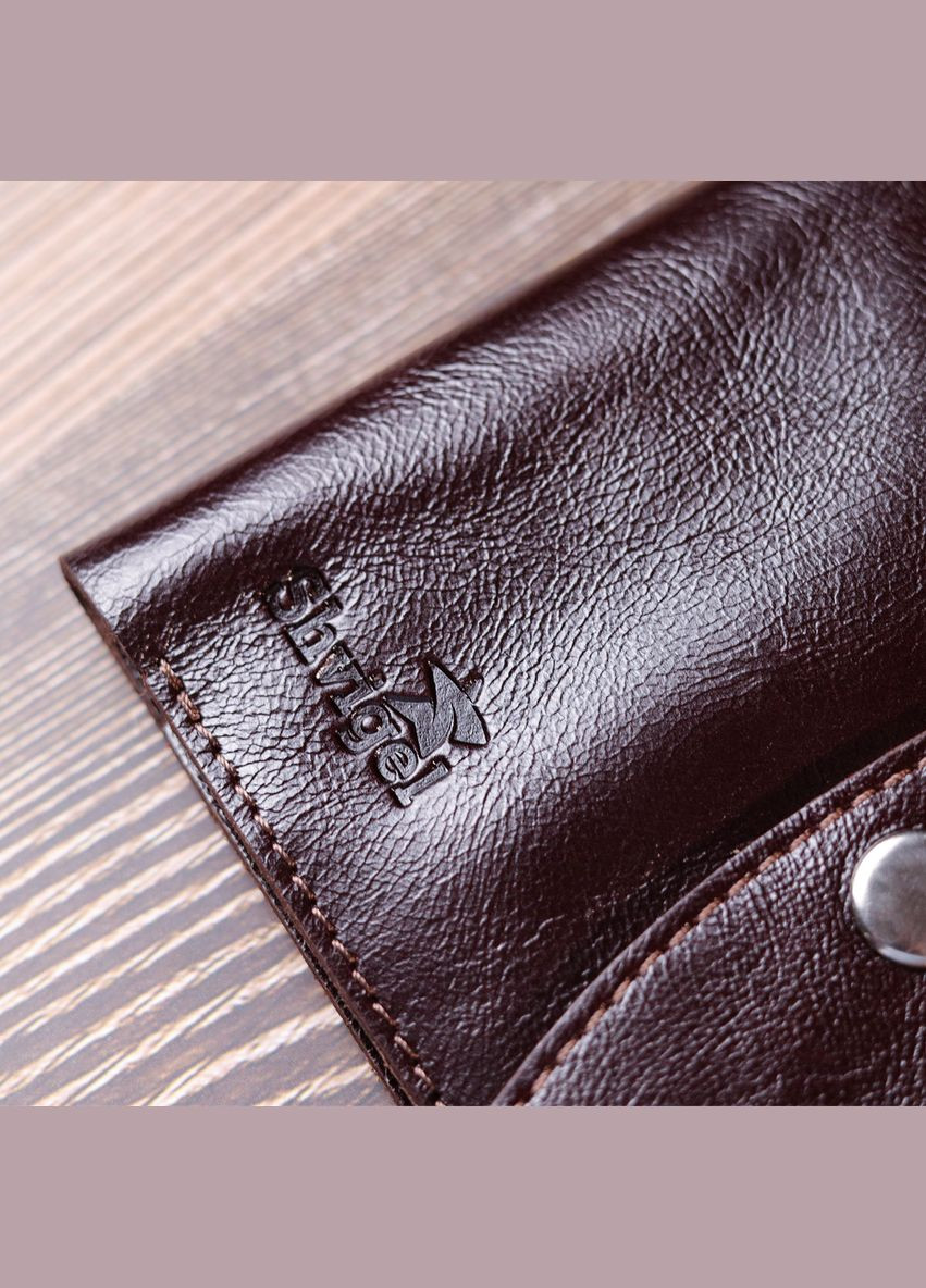 Портмоне для документів чоловіче з натуральної шкіри 16621 Коричневий Shvigel (306881878)