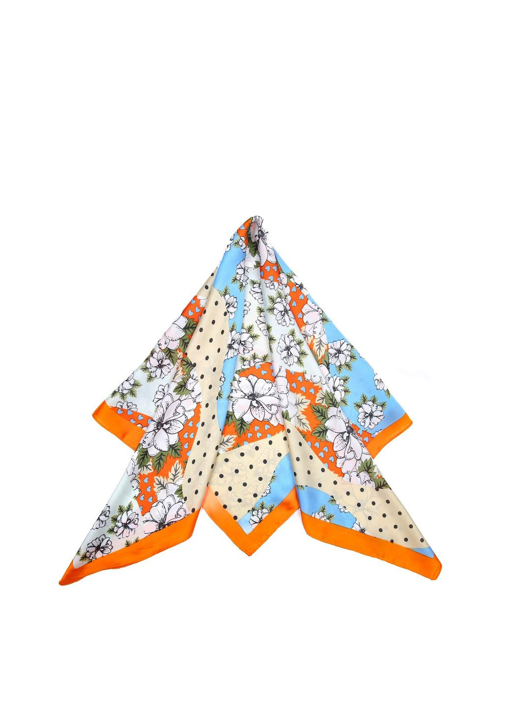 Хустка жіноча з принтом атлас різнокольорова КІОДЖА LuckyLOOK 747-760 (324646355)