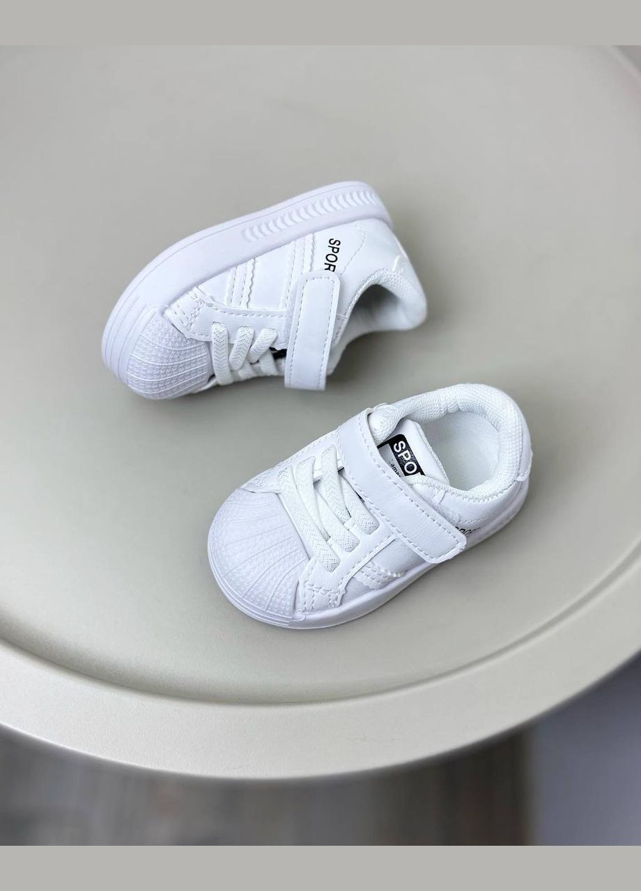 Білі дитячі кросівки білі 999 No Brand