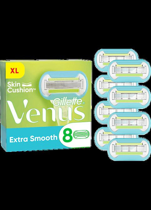 Сменные картриджи для бритья ( кассеты) женские Extra (Deluxe) Smooth 8 кассет Venus (325476562)