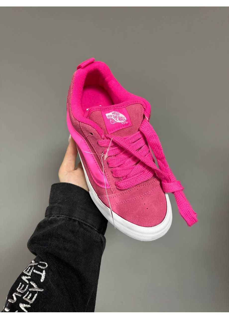 Рожеві Осінні кеди чоловічі vans knu skool acid pink ванс кну скул No Brand