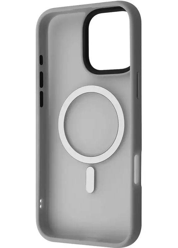 Чохол Matte Insane Case with MagSafeg iPhone 16 Pro Max (gray) Wave (360410951)
