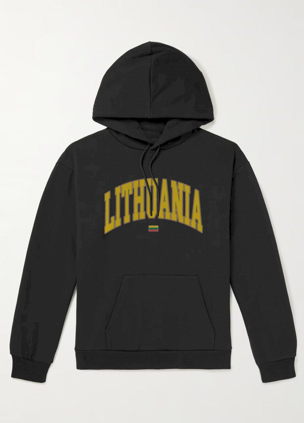 Черный худи мужская черная с флисом YAPPI рисунок (305003943)