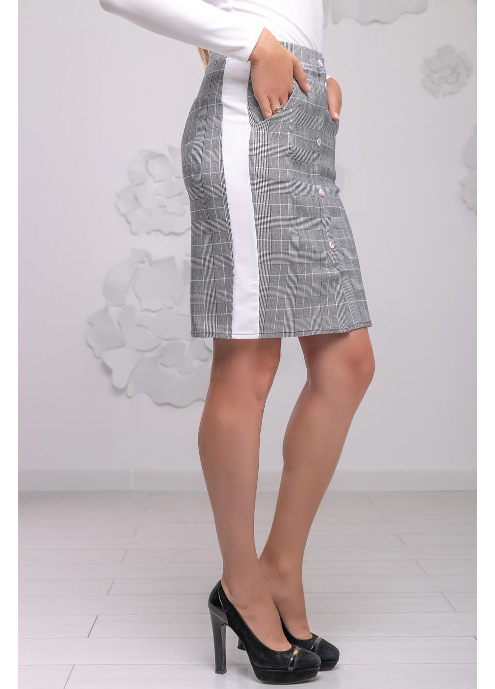 Серая юбка 1040.2768 Seventeen