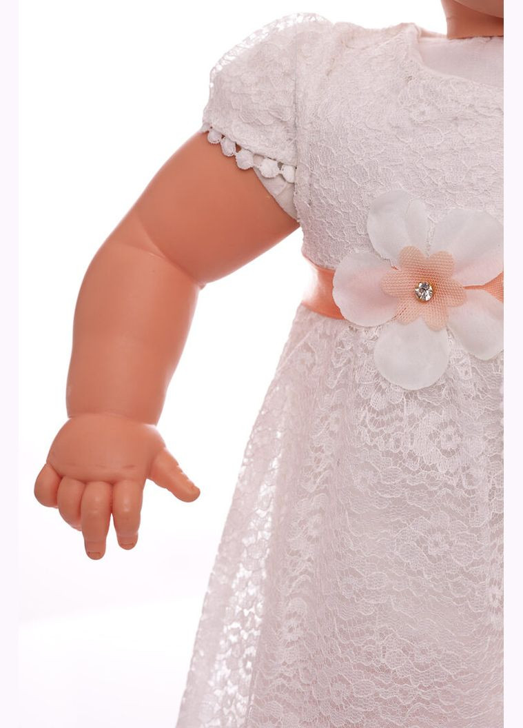 Белое платье нарядное с коротким рукавом ажурное белый 86 см (39430) BABYKROHA (323469822)