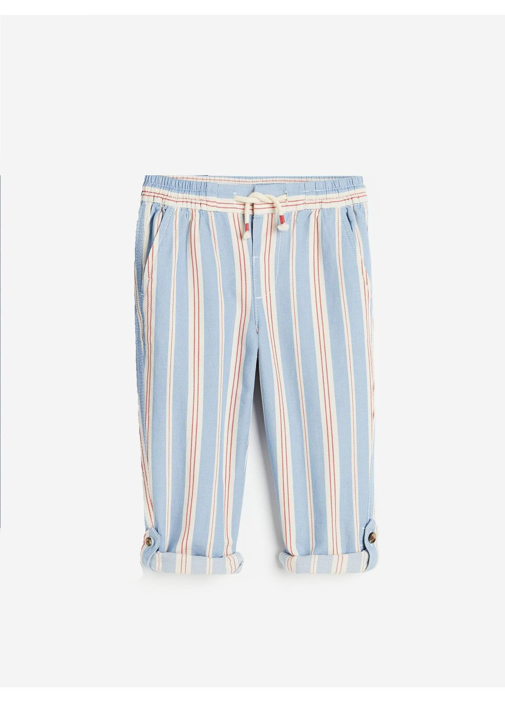 Голубые повседневный летние брюки H&M