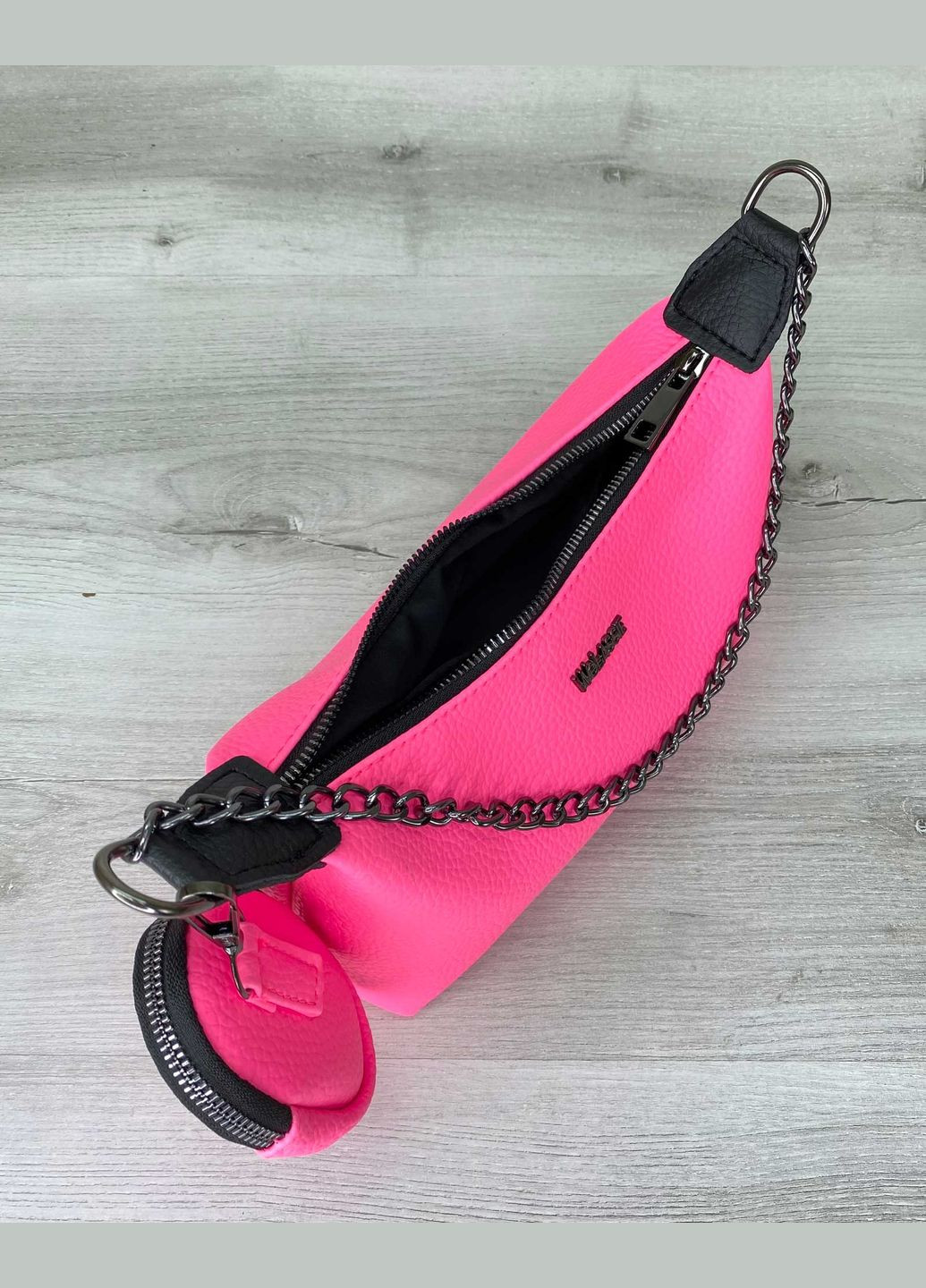 Сумка женская зеленая с цепочкой и кошельком Лойс (znocha-sumka-lojs) WeLassie (342199515)