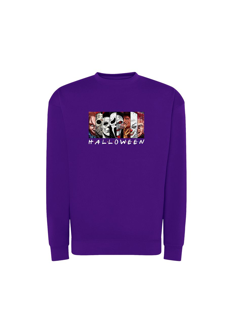 Фиолетовый свитшот с принтом "фильмы ужасов" на хэллоуин (10920755562) ТiШОТКА (370188406)