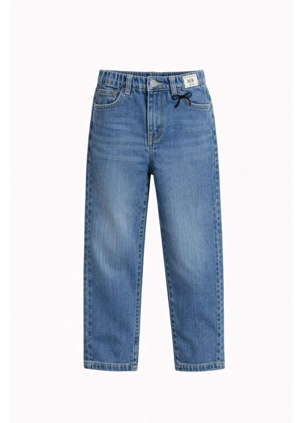 Дитячі джинси для дівчинки, синій денім з бантом Kaikai (372924848)