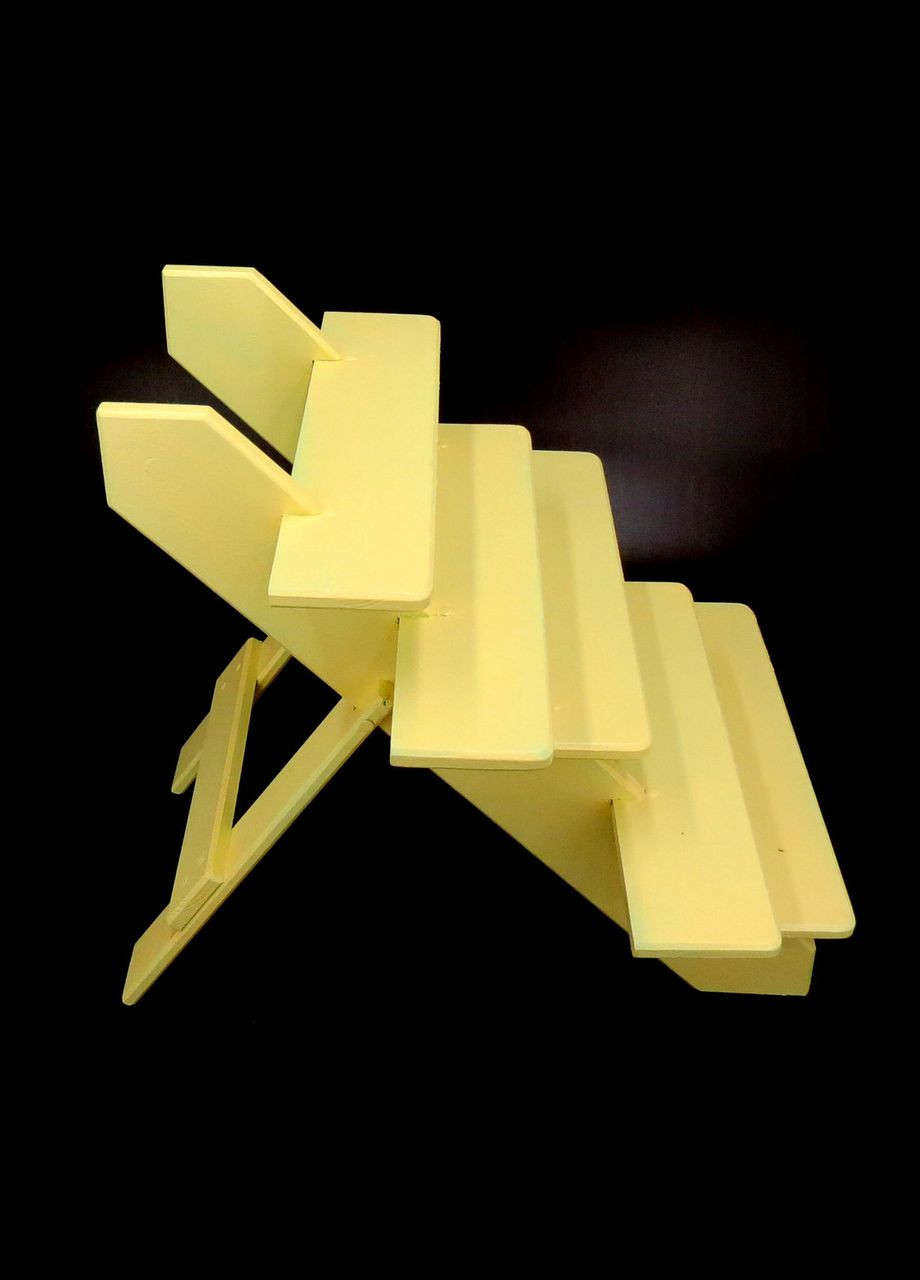 Підставка для квітів з дерева Алькала лимонад (ЦВП-002451) No Brand (328227913)