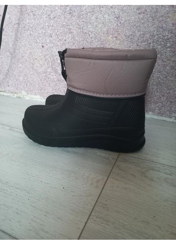 Черные утепленные резиновые сапоги Gipanis