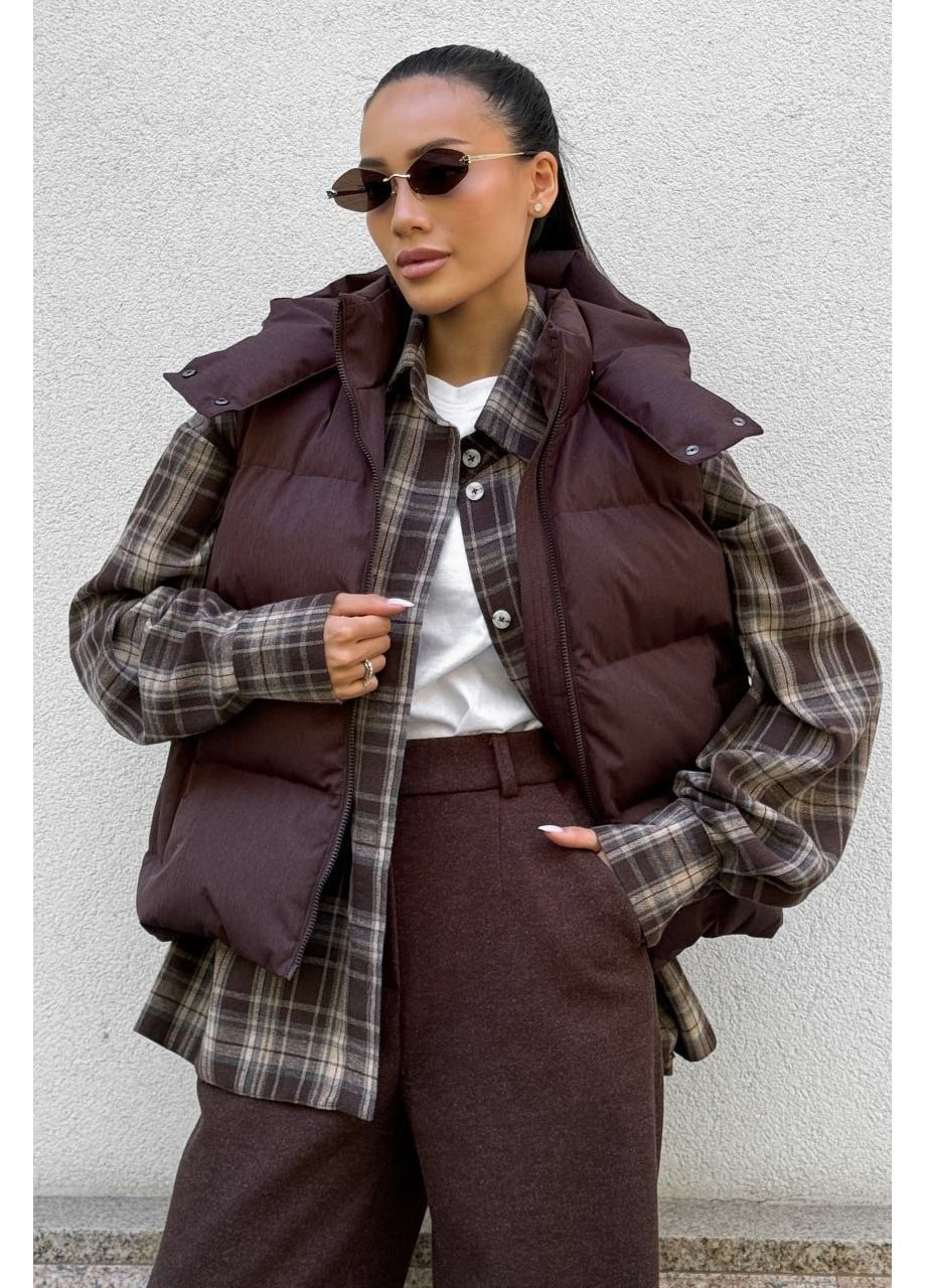 Жилет Арк, цвет Коричневый Jadone Fashion (367831747)