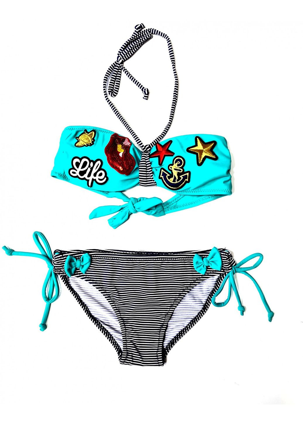 Бірюзовий літній купальник роздільний Rivage Line 201-19-3