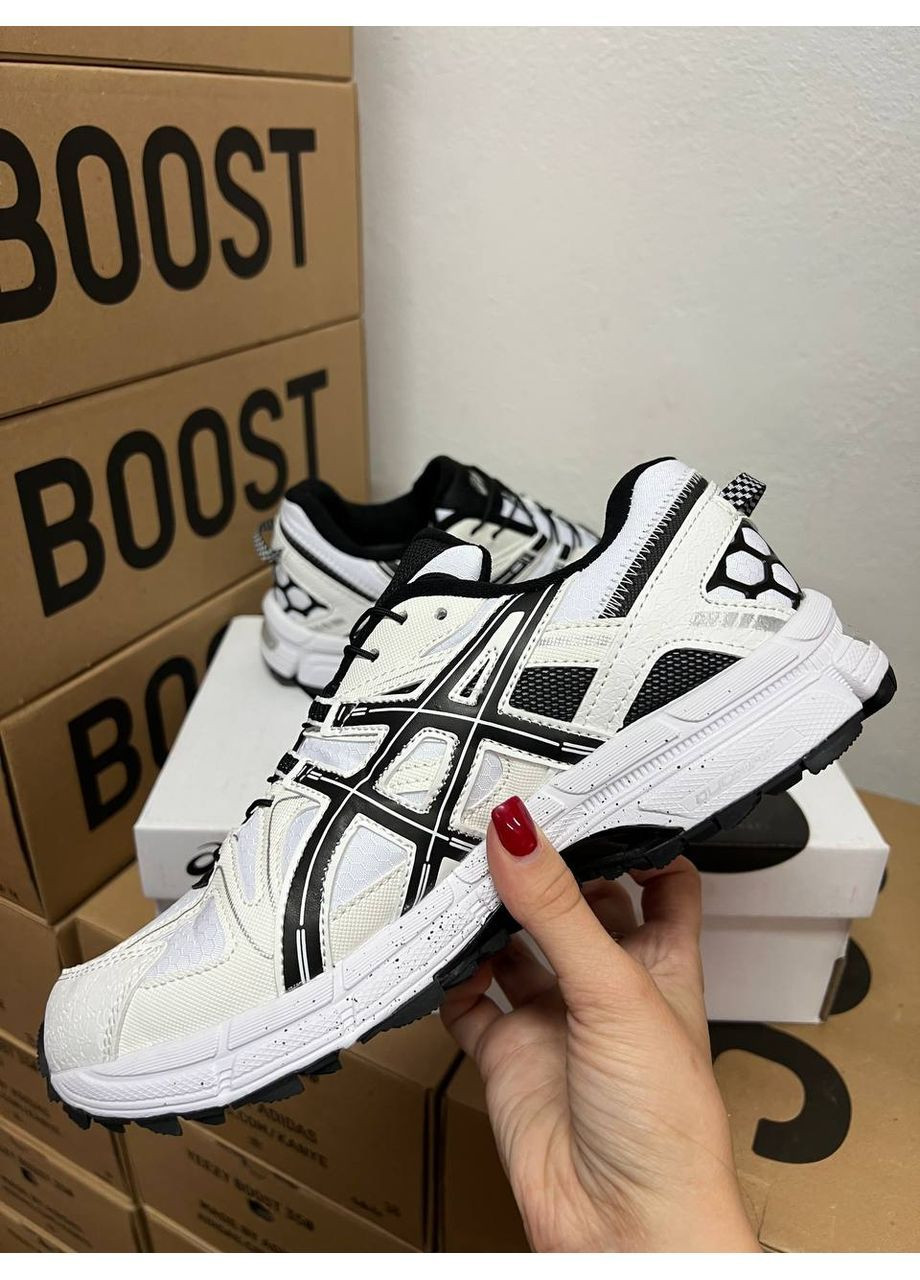 Черно-белые всесезонные кроссовки мужские asics gel-kahana 8 white gor-tex + термо No Brand