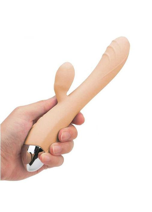 Бежевый вибратор кролик для клитора и точки G USB – Вибраторы No Brand (368892972)