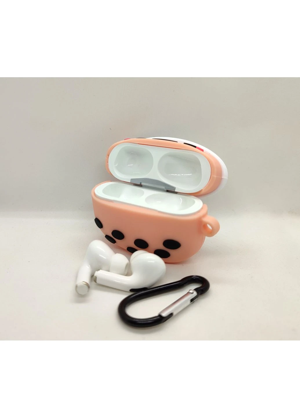 3D cиліконовий чохол з карабіном для No Brand Airpods Pro (381180806)