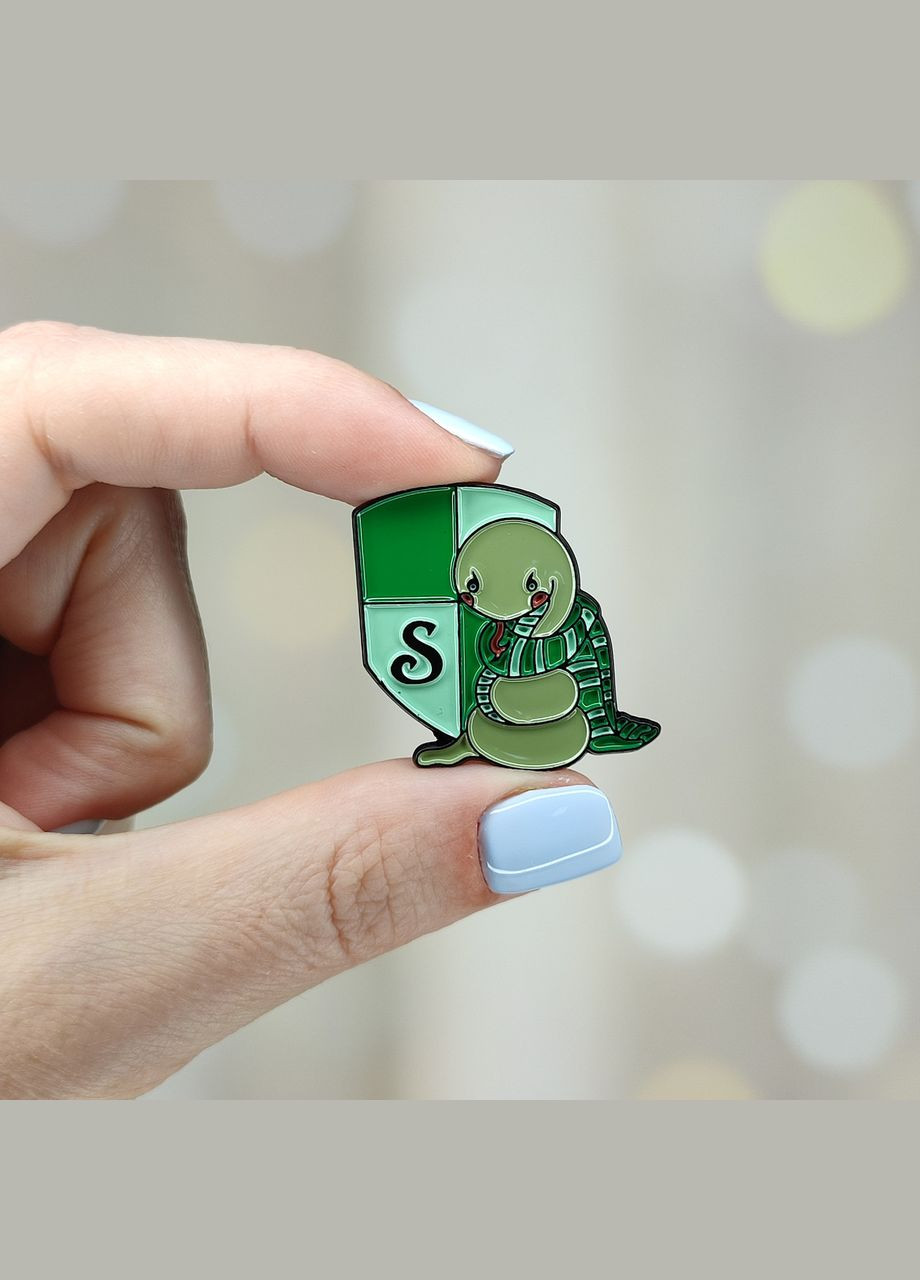 Металевий значок, пін "Емблема гуртожитку Слизерин. Гаррі Поттер. Harry Potter" SureGeek (315149626)