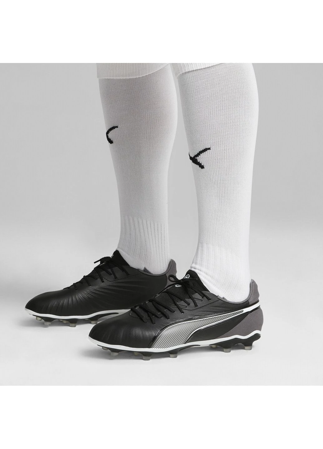 Черные бутсы king match fg/ag football boots Puma