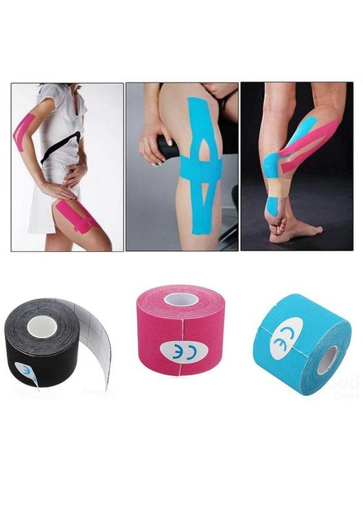 Тейп кінезіо 2,5 см, Рожевий камуфляж, кінезіологічна стрічка Kinesiology Tape, 2,5 см No Brand (350349800)
