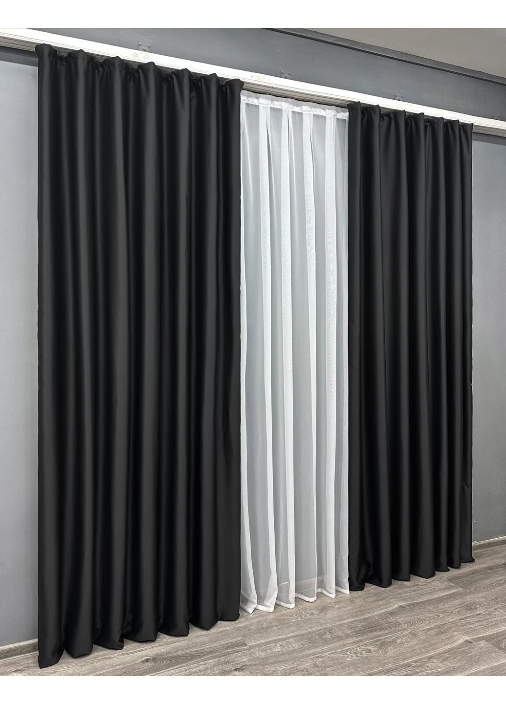Комплект готовых штор Блэкаут Midnight № 1165ш 200х290 см 2 шт (32-099) VR-Textil (333300259)