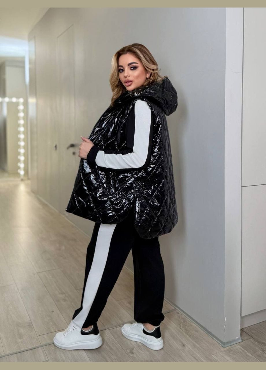 Женский костюм тройка графитового цвета. New Trend (318229719)