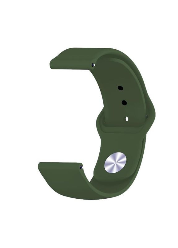 Силіконовий ремінець для Xiaomi Amazfit Bip/Bip Lite/Bip S Lite/GTR 42mm/GTS/TicWatch S2/TicWatch E Green (706207) BeCover (341490907)