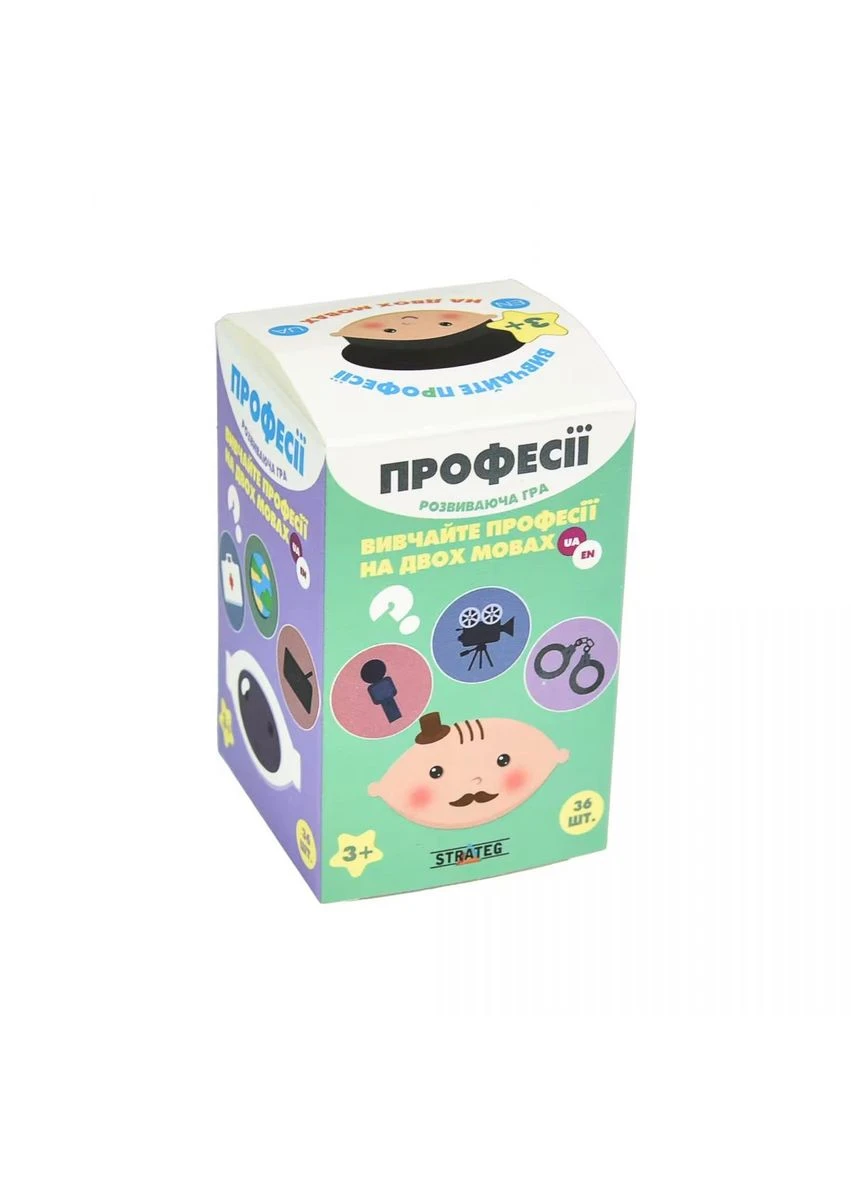 Развивающая игра "Профессии" на украинском и английском Strateg (378657675)