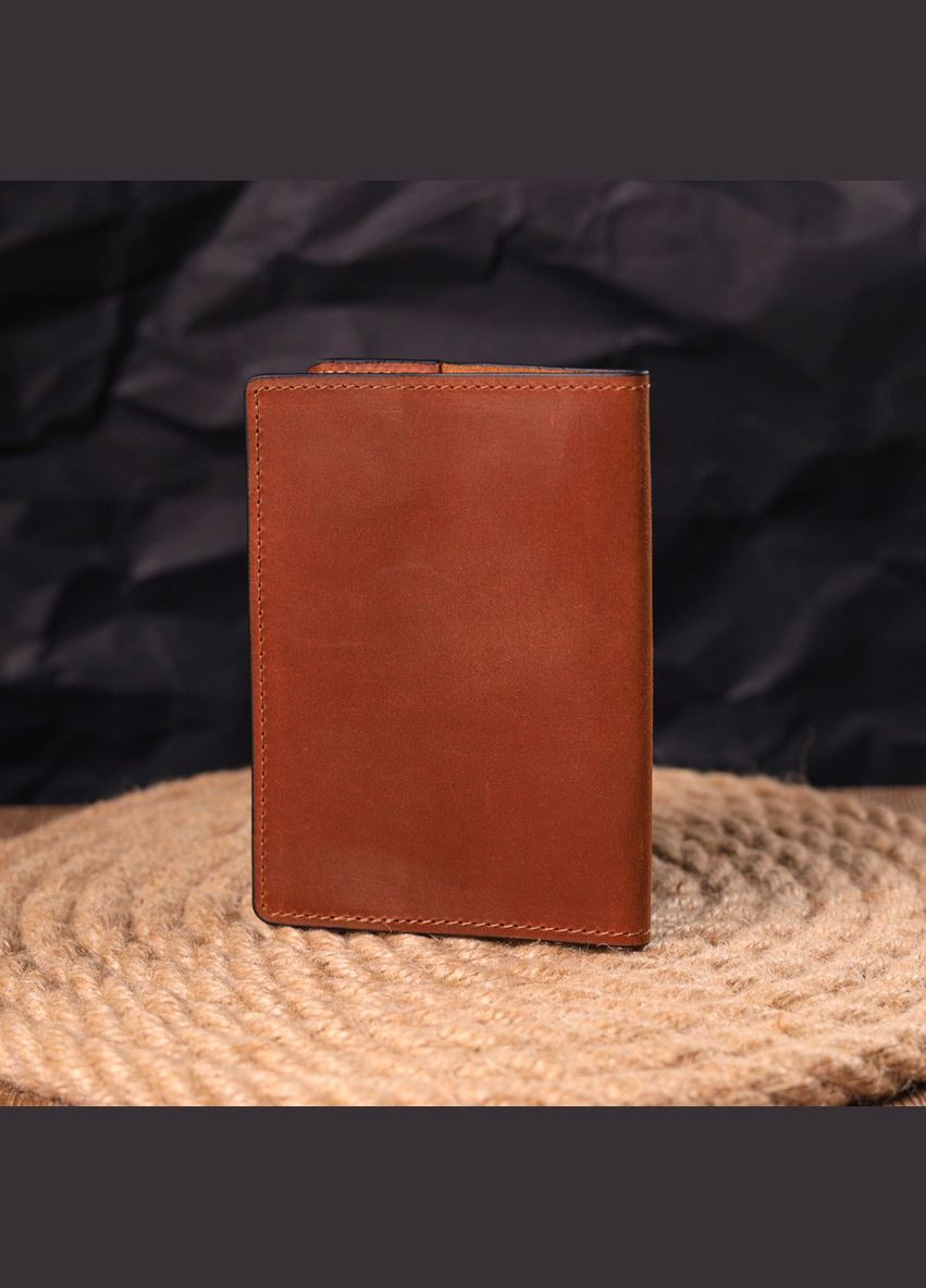 Ексклюзивна обкладинка на паспорт із вінтажної шкіри Серце 16726 Світло-коричнева Grande Pelle (297129698)