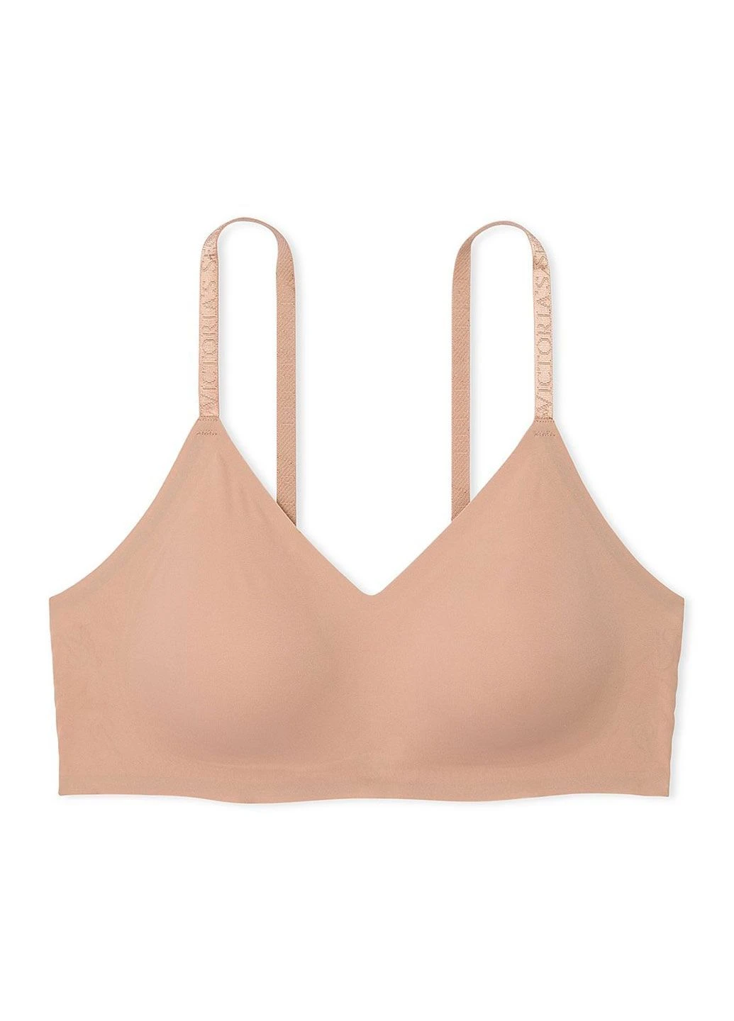 Бежевий бюстгальтер без кісточок t-shirt lightly lined comfort bra бежевий Victoria's Secret без кісточок еластан, поліамід