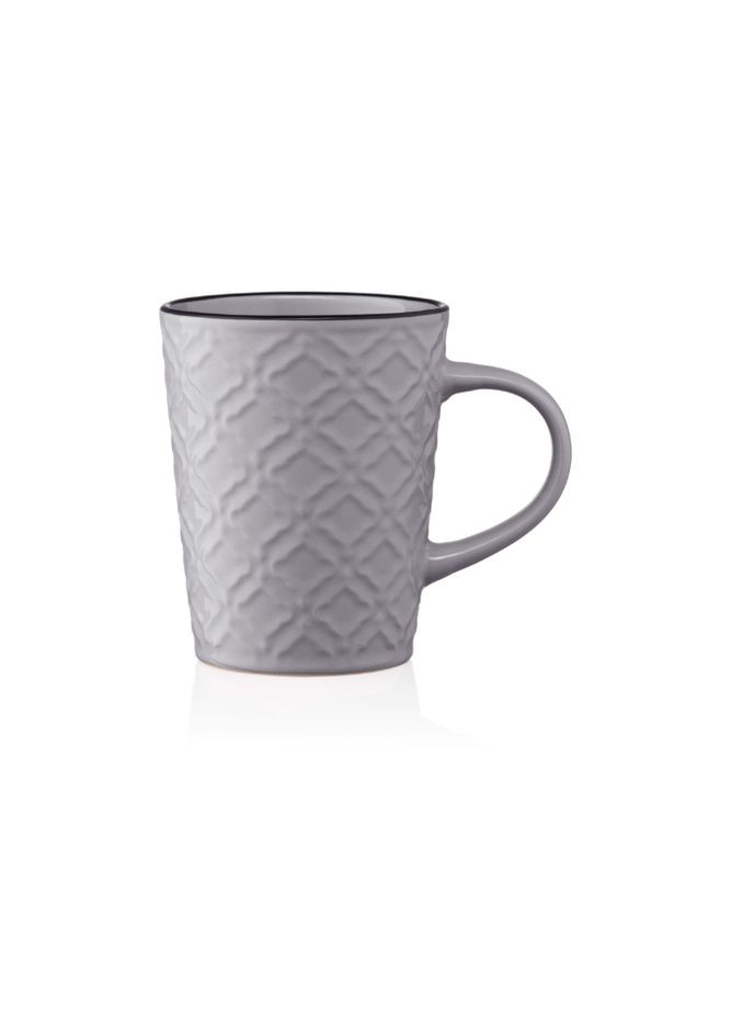 Чашка Relief AR-3474-GR 320 мл сіра Ardesto (325470953)