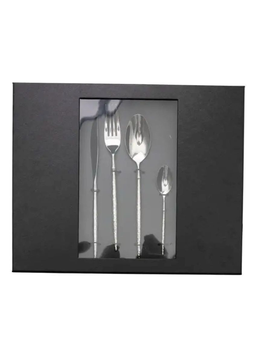 Набір столових приборів золото на 6 персон 24 предмети ложки, виделки, ножі Срібло HP-20-14 Jooki (358706721)