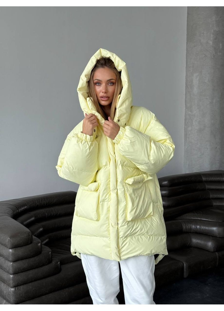 Жовтий зимній Пуховик milirud