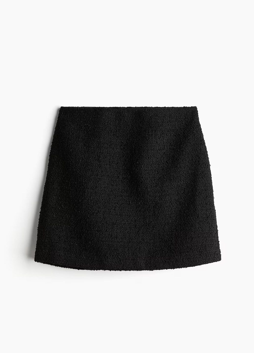 Черная офисная однотонная юбка H&M