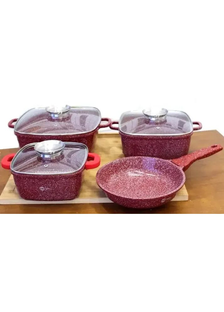 Набір посуду Bellmax Cookware Set BM-132 RED Grant (363832305)