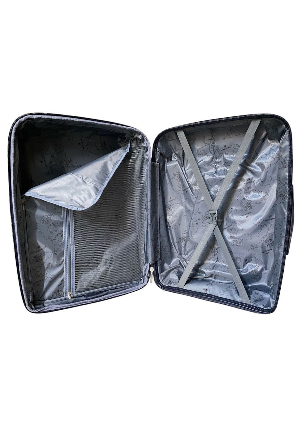 Чемодан малый для ручной клади Madisson 51203 полипропилен S Темно-синий Snowball (327792583)