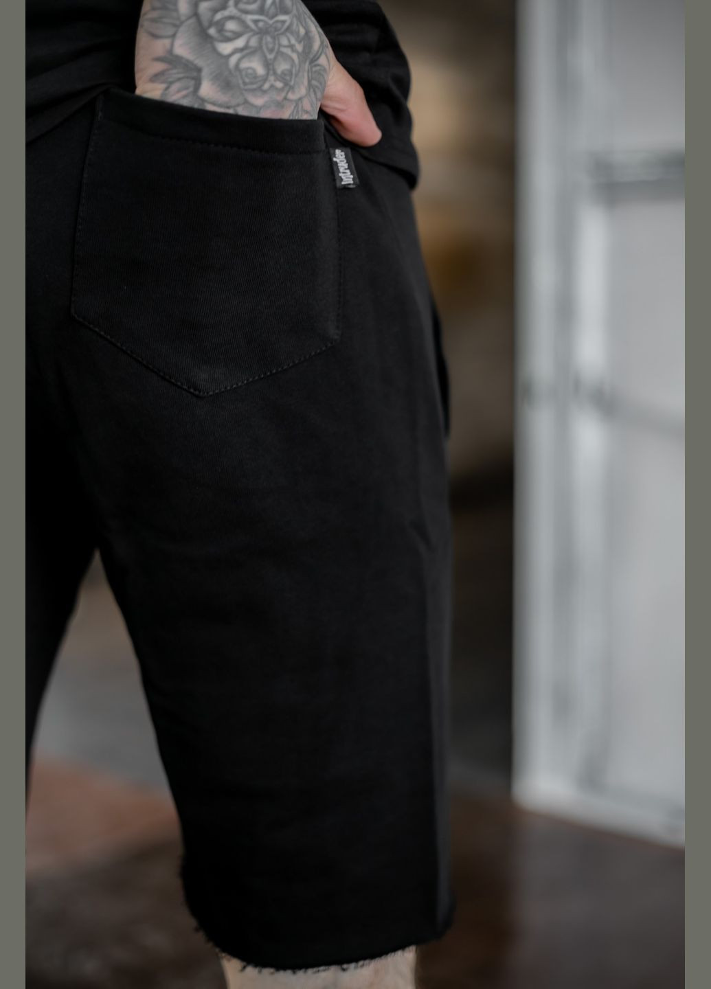 Шорти чоловічі трикотажні чорні Intruder (329404768)