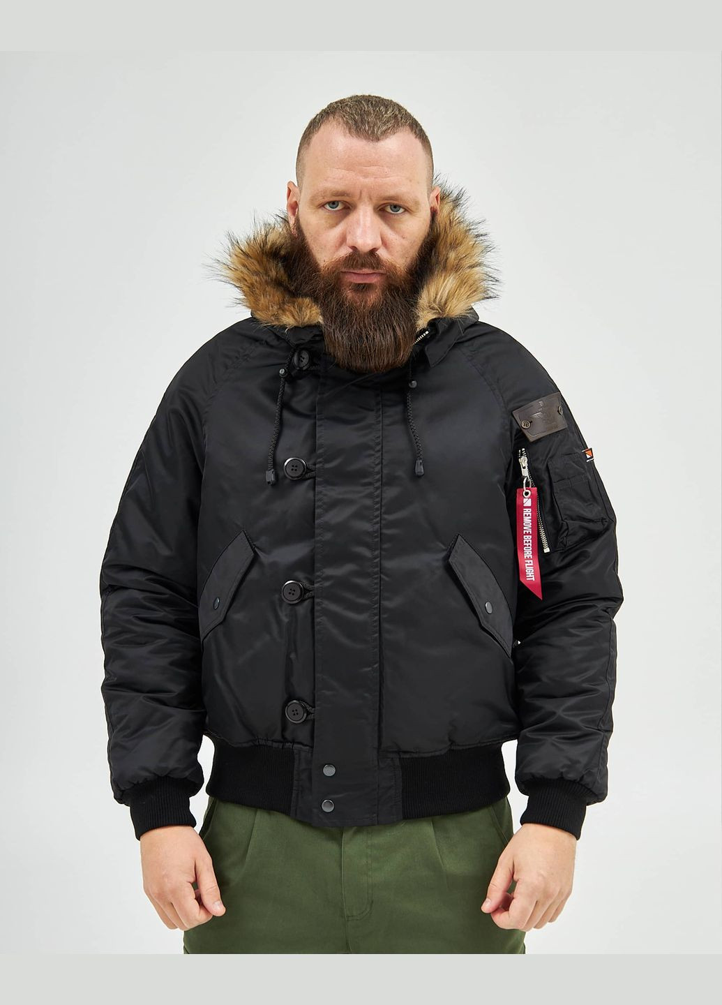 Чорна зимня аляска n-2b classic синя Olymp 21-AM-N-2B-OS-BL