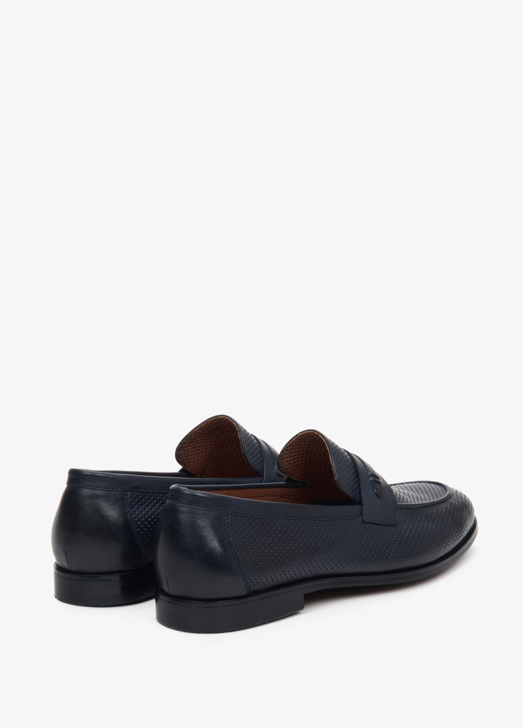 Синие лоферы, цвет синий Estro