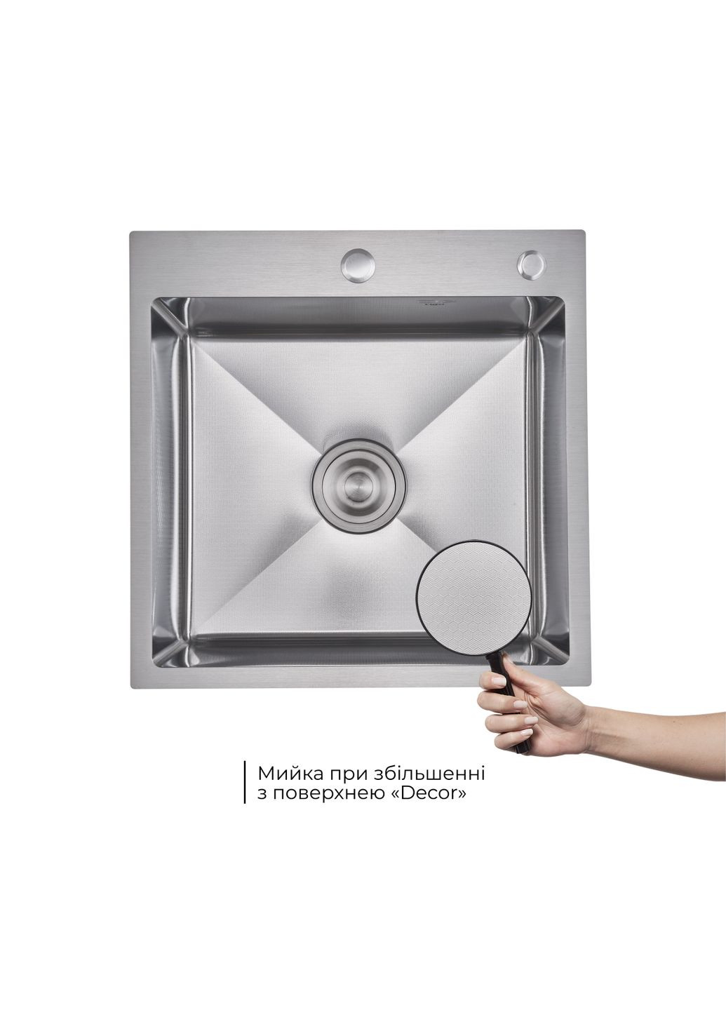 Handmade Мойка для кухни встроенная Decor Honeycomb 2,5/0,5 мм LDH5050DEC48365 LIDZ H5050H (364487916)