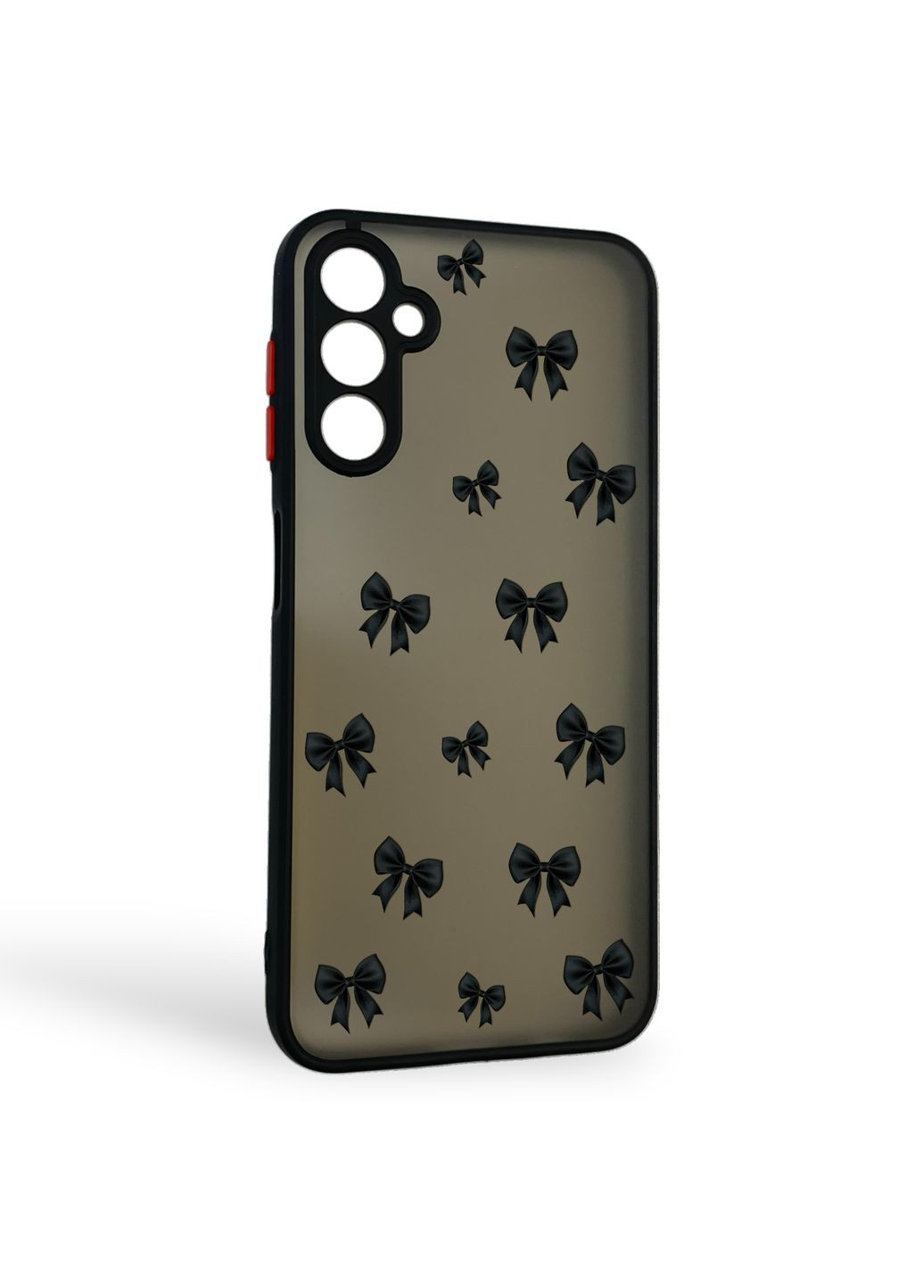 Чехол для телефона Galaxy A14 5G (SM-A146) с 3D принтом бантиков с высокими бортами на самсунг а14 черный Samsung (366387156)