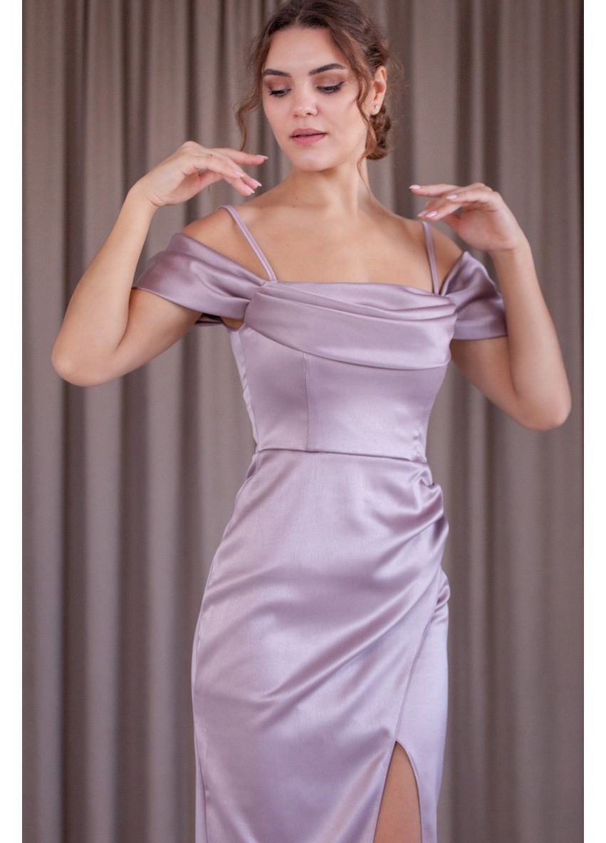 Бежевое вечернее платье WINN однотонное