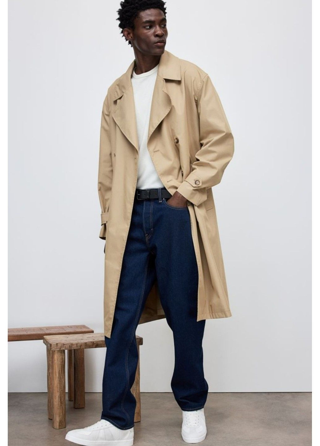 Чоловічі джинси Relaxed (57732) W32 L32 Темно-сині H&M (305026490)